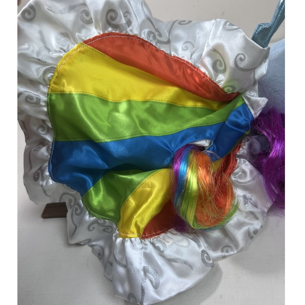 My Little Pony‎ Build A Bear Plush Rainbow Bright MLP BAB 16" with cape - Picture 6 of 6